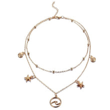 Load image into Gallery viewer, Crystal Heart Necklace Pendant Female Short Gold Chain Necklace Pendant Necklace Crystal Heart Necklace Chocker neck