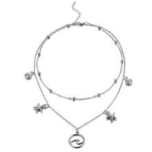 Load image into Gallery viewer, Crystal Heart Necklace Pendant Female Short Gold Chain Necklace Pendant Necklace Crystal Heart Necklace Chocker neck