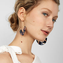 Load image into Gallery viewer, 2018 New Fashion Leopard Grain Multi-Color Big Hook Acrylic Earrings Special Design Semicircle Resin Drop Earring ZA Brincos