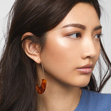 Load image into Gallery viewer, 2018 New Fashion Leopard Grain Multi-Color Big Hook Acrylic Earrings Special Design Semicircle Resin Drop Earring ZA Brincos
