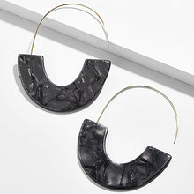 Load image into Gallery viewer, 2018 New Fashion Leopard Grain Multi-Color Big Hook Acrylic Earrings Special Design Semicircle Resin Drop Earring ZA Brincos