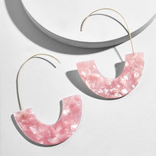 Load image into Gallery viewer, 2018 New Fashion Leopard Grain Multi-Color Big Hook Acrylic Earrings Special Design Semicircle Resin Drop Earring ZA Brincos