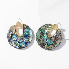 Load image into Gallery viewer, 2018 New Fashion Leopard Grain Multi-Color Big Hook Acrylic Earrings Special Design Semicircle Resin Drop Earring ZA Brincos