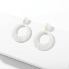 Load image into Gallery viewer, 2018 New Fashion Leopard Grain Multi-Color Big Hook Acrylic Earrings Special Design Semicircle Resin Drop Earring ZA Brincos