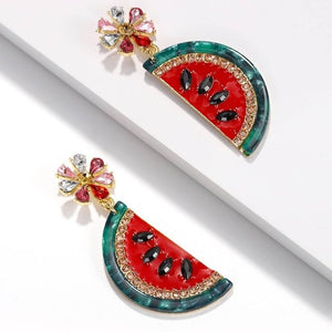 Dvacaman Fashion ZA Multi-Color Crystal Drop Earrings Women Gold Color Maxi Statement Earrings Wedding Party Jewelry Christmas