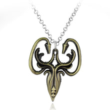 Load image into Gallery viewer, Game of Thrones necklace Stark family lion wolf dragon deer Lannister Targaryen Stark Baratheon Arryn Greyjoy family members