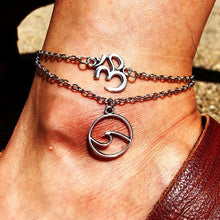 Load image into Gallery viewer, LE SKY Fashion Beach Jewelry Double Layer Love Heart Starfish Pendant Beads Anklet Foot Chain Ankle Bracelet Jewelry For Women