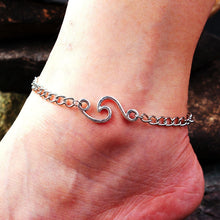 Load image into Gallery viewer, LE SKY Fashion Beach Jewelry Double Layer Love Heart Starfish Pendant Beads Anklet Foot Chain Ankle Bracelet Jewelry For Women