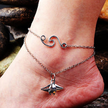 Load image into Gallery viewer, LE SKY Fashion Beach Jewelry Double Layer Love Heart Starfish Pendant Beads Anklet Foot Chain Ankle Bracelet Jewelry For Women