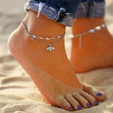 Load image into Gallery viewer, IF YOU Bohemia Sunflower Summer Beach Multilayer Anklets For Women BOHO Foot Chain Anklet Jewelry Bracelet On Leg 2019 New Trend
