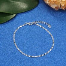 Load image into Gallery viewer, MINHIN Multi Layer Boho Anklets For Women Fashion Sun Pendent Silver Anklet Handmade Chain Anklets Foot Jewelry 2 Pcs