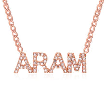 Load image into Gallery viewer, Duoying Crystal Pendant Necklace for Women Stone Chain Zirconia Necklaces Women Personalized Name Necklace NLK90